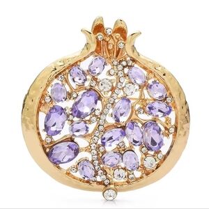 Elegant Gold and Purple  Brooch